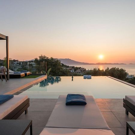 Villa Ekphrasis With Sea View And Jacuzzi Ravdhoúkha Extérieur photo