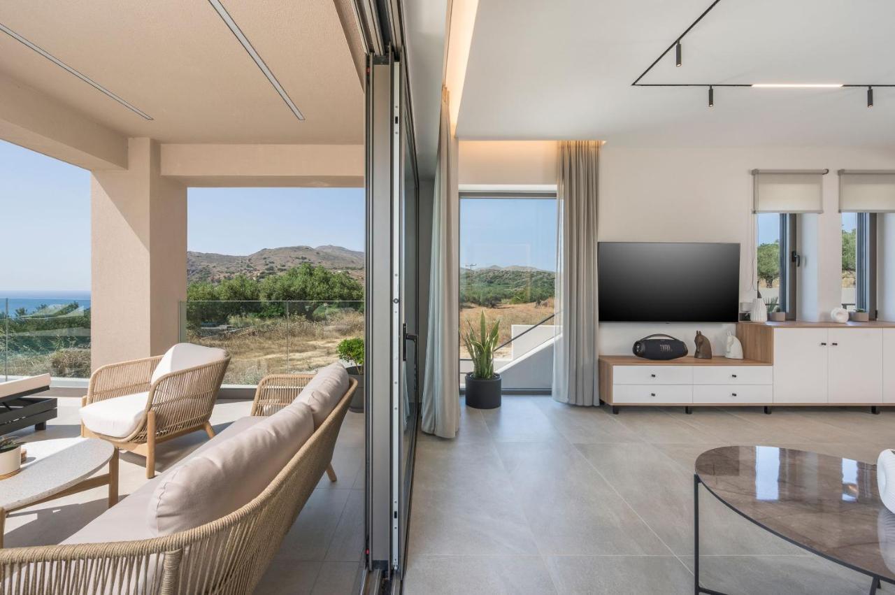 Villa Ekphrasis With Sea View And Jacuzzi Ravdhoúkha Extérieur photo