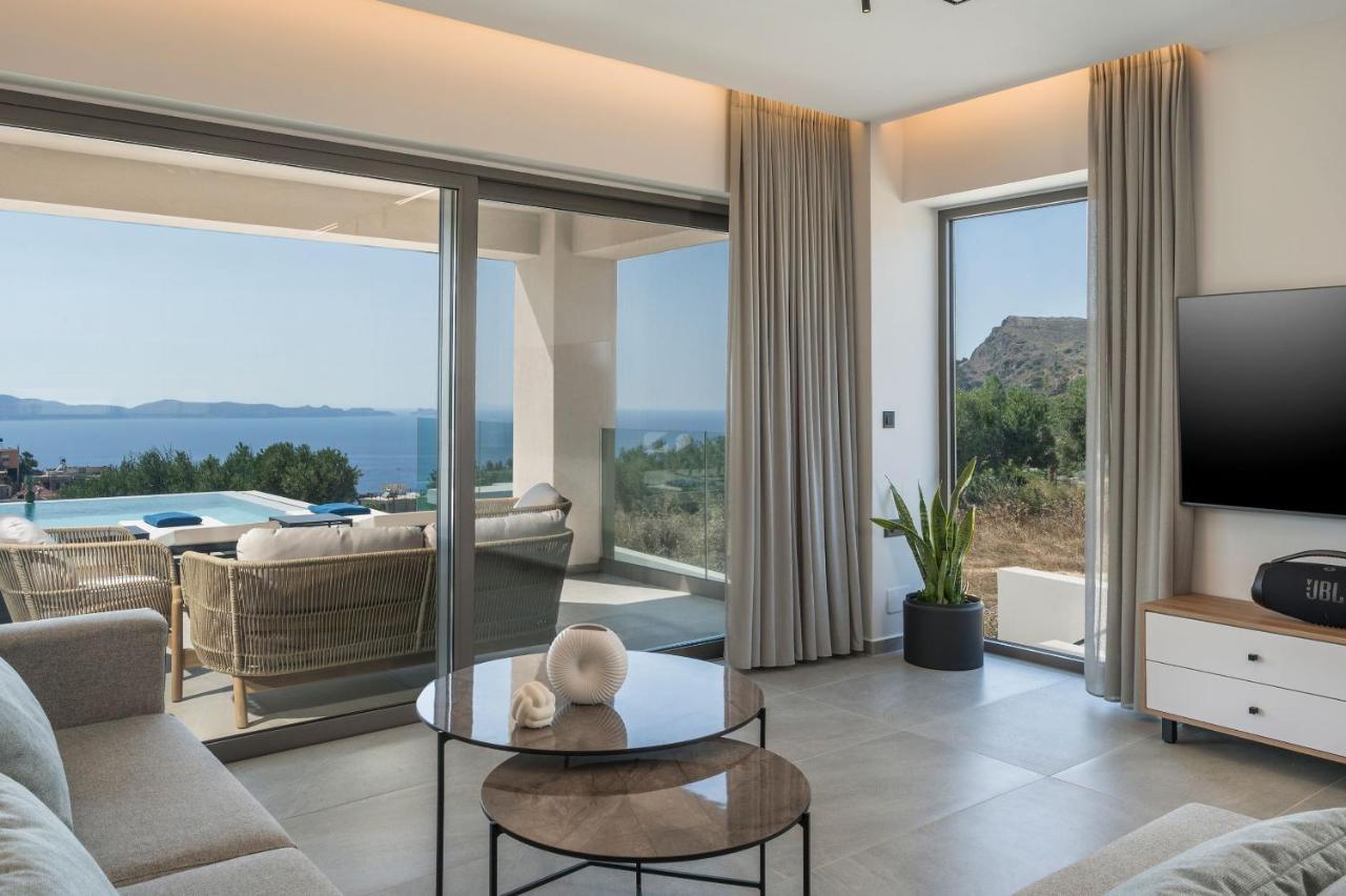 Villa Ekphrasis With Sea View And Jacuzzi Ravdhoúkha Extérieur photo