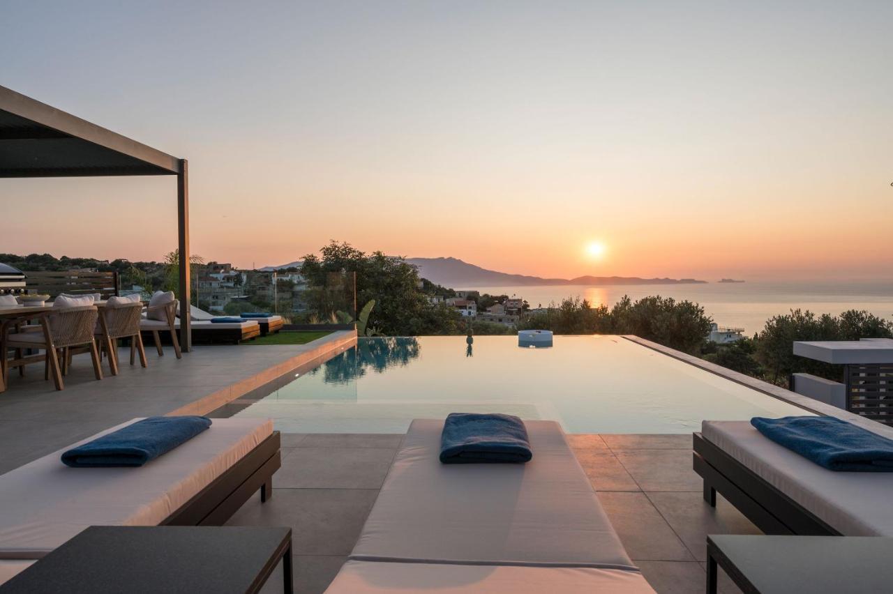 Villa Ekphrasis With Sea View And Jacuzzi Ravdhoúkha Extérieur photo