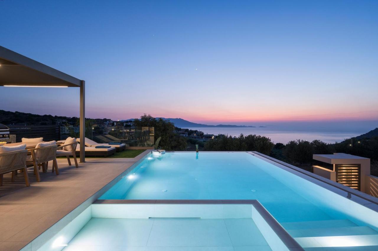 Villa Ekphrasis With Sea View And Jacuzzi Ravdhoúkha Extérieur photo