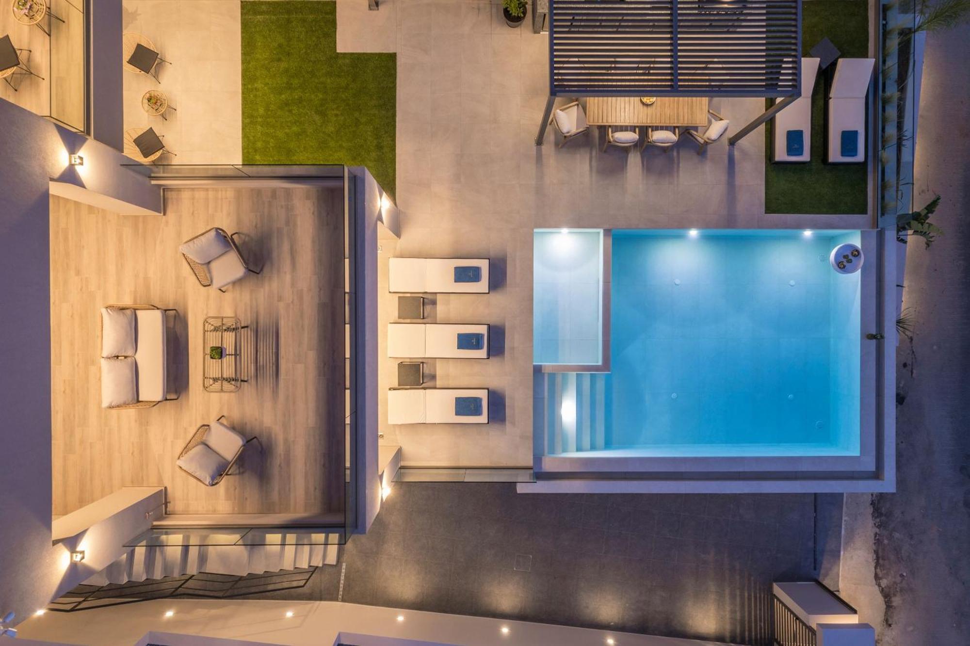 Villa Ekphrasis With Sea View And Jacuzzi Ravdhoúkha Extérieur photo