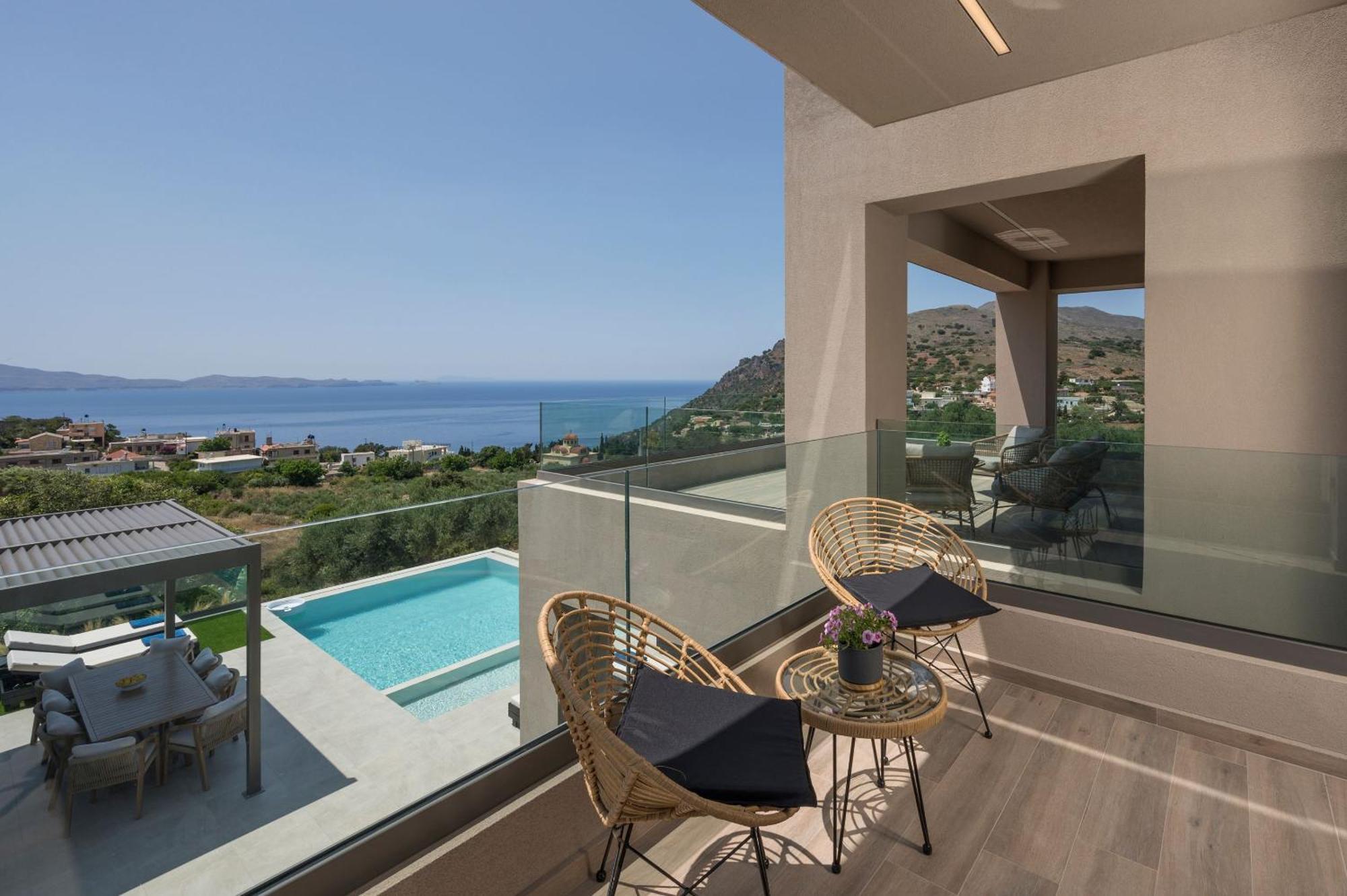 Villa Ekphrasis With Sea View And Jacuzzi Ravdhoúkha Extérieur photo