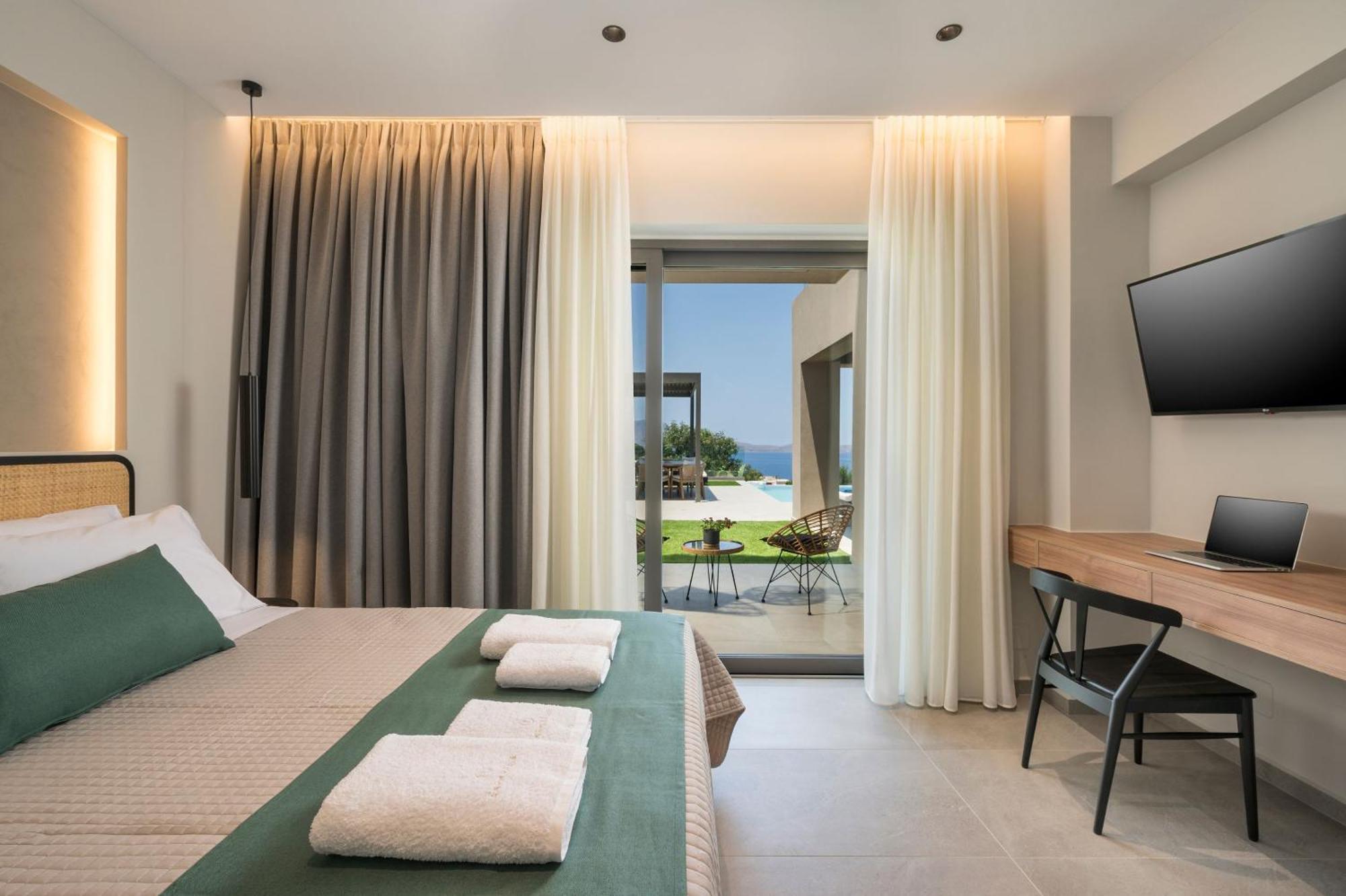 Villa Ekphrasis With Sea View And Jacuzzi Ravdhoúkha Extérieur photo